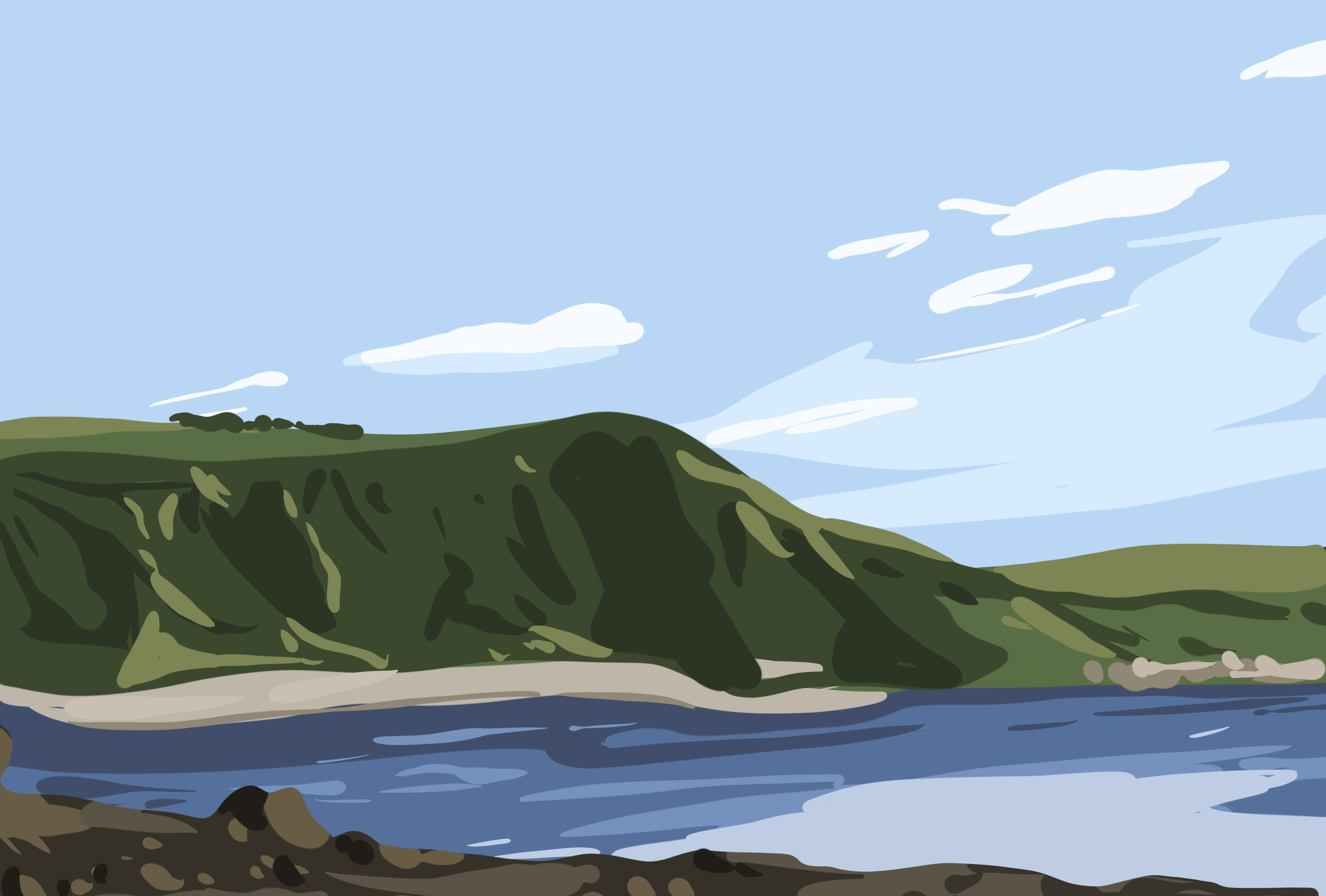 Étude paysage en quelques minutes