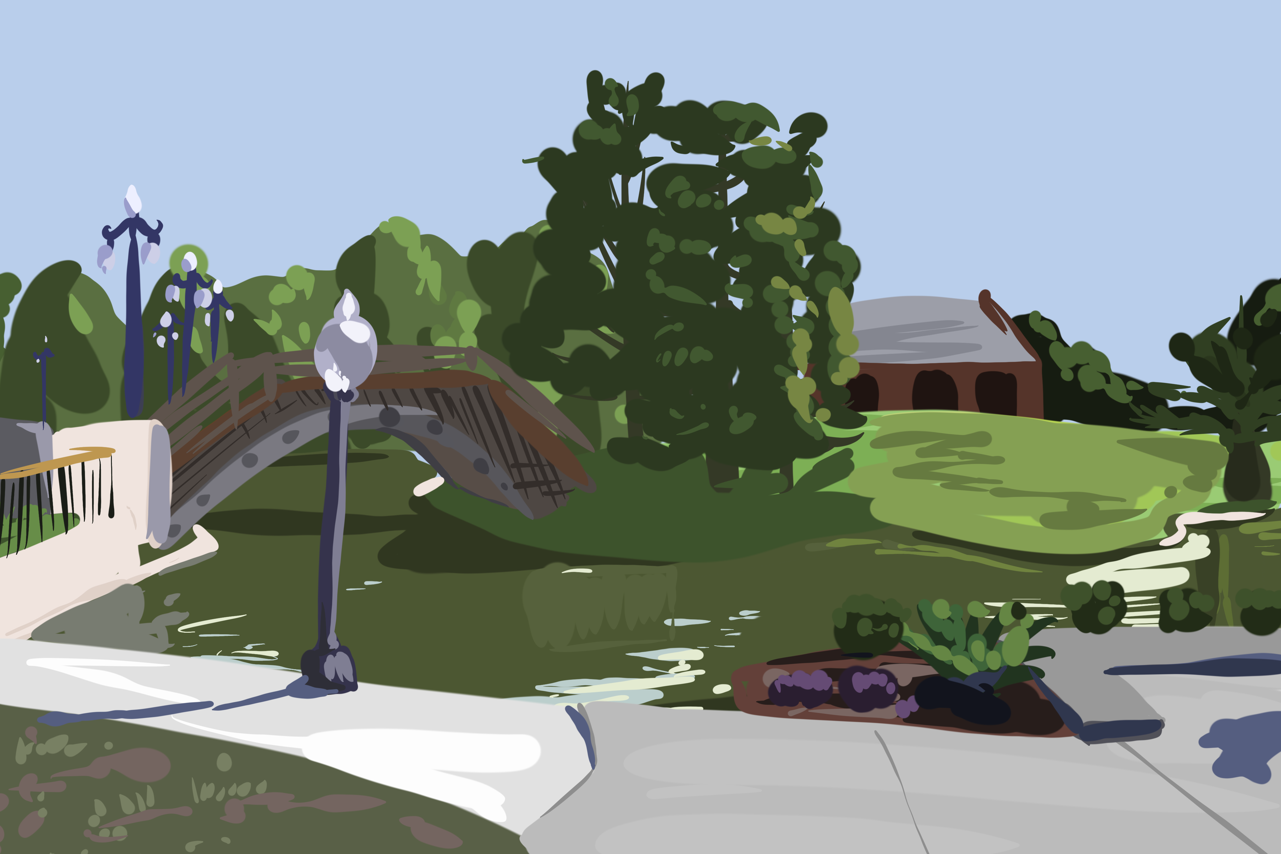 Étude paysage en quelques minutes